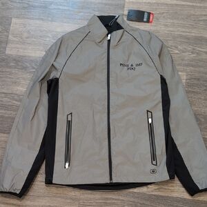 OGIO Gray and Black Reflective Windbreaker Jacket